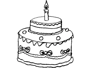 Coloriage Gateau