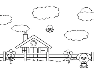Coloriage Petite maison