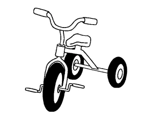 Coloriage Le vélo