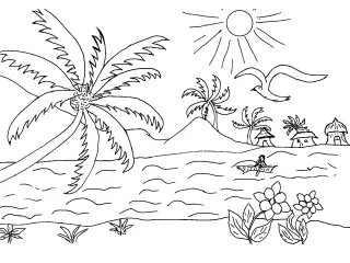 Coloriage Les iles