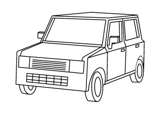 Coloriage Voiturette