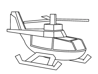 Coloriage Hélicoptère