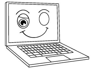 Coloriage Ordinateur portable