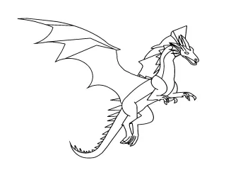 Coloriage Dragon