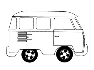 Coloriage Camionnette