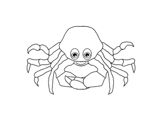 Coloriage Un crabe