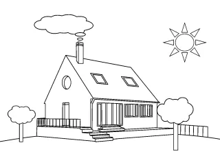Coloriage Maison