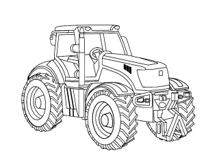 Coloriage Tracteur