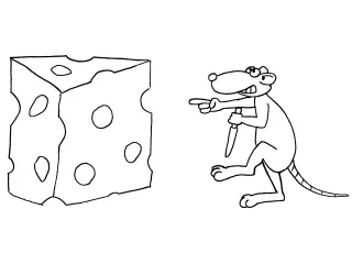 Coloriage Souris