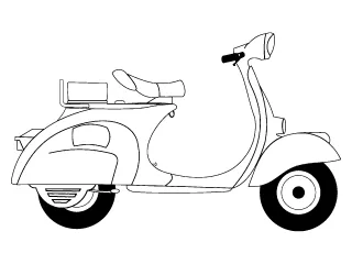 Coloriage Scooter