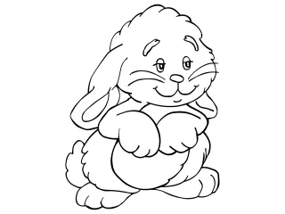 Coloriage Lapin