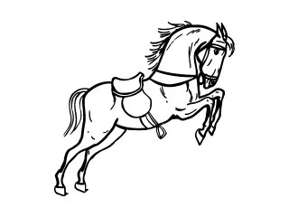 Coloriage Cheval
